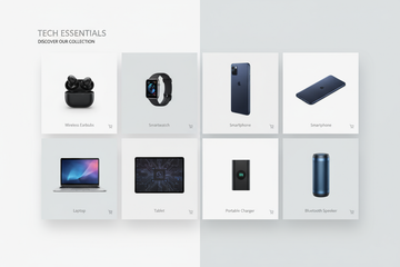 create a template of gadget products